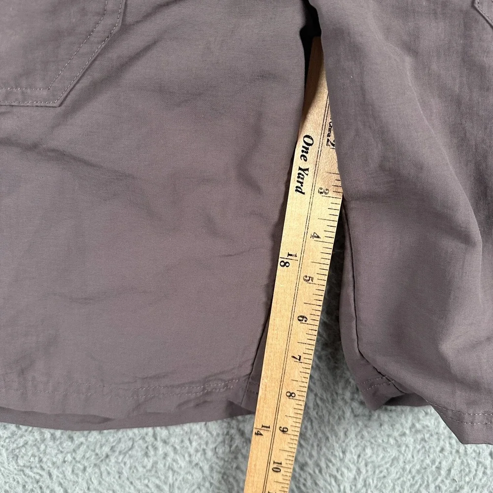 North Face Shorts Womens 14 Gray Lightweight Outdoors Hiking Zip Pocket - Picture 5 of 13